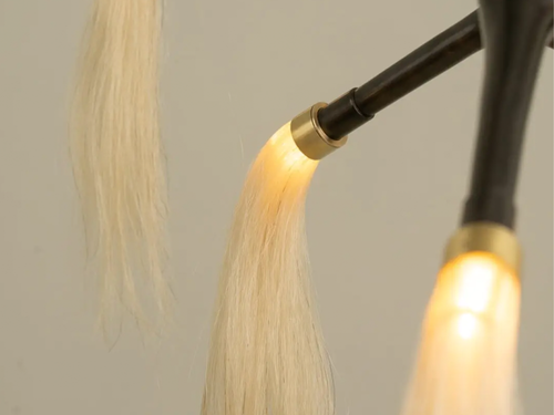 ISABEL MONCADA MARATUS HORSEHAIR CHANDELIER H38.5" x Ø45"