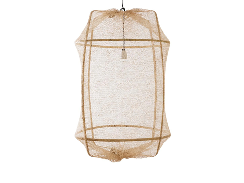 AY ILLUMINATE Z2 BLONDE BAMBOO / SISAL NET PENDANT Ø26.5" H37.75"