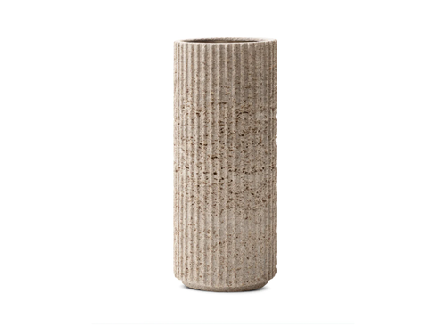 WHEN OBJECTS WORK NICOLAS SCHUYBROEK VASE RIBBED / GERMAN LIMESTONE