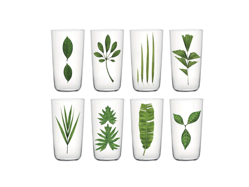 LOBMEYR BEAUTIFUL NUMBERS DRINKING GLASS SET OF 8 H4.9" x Ø2.8"