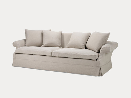 COLLETT & VICTOR KOUFOS SOFA / SLIP COVERED