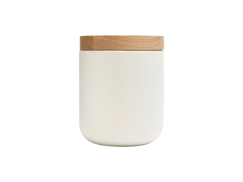 WHEN OBJECTS WORK VINCENT VAN DUYSEN CANISTER / WHITE 6" x 6”