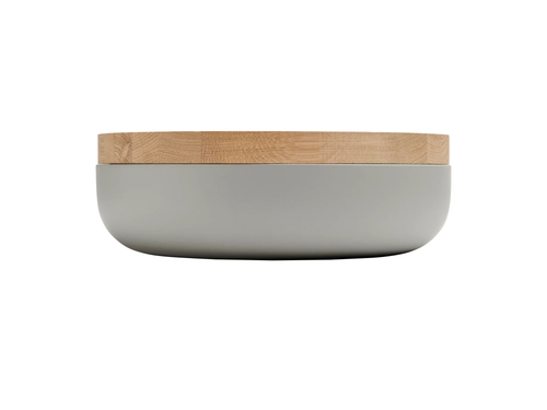WHEN OBJECTS WORK VINCENT VAN DUYSEN DEEP BOWL / LIGHT GREY 12" x 3"