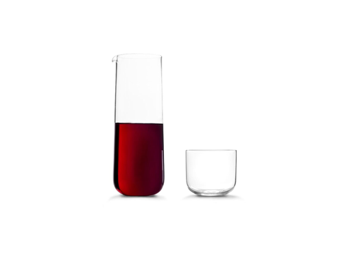 WHEN OBJECTS WORK VINCENT VAN DUYSEN GLASS CARAFE Ø3” x H9”