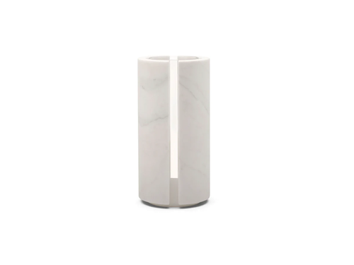 WHEN OBJECTS WORK JOHN PAWSON VASE / WHITE MARBLE Ø5.9" x H11.8"