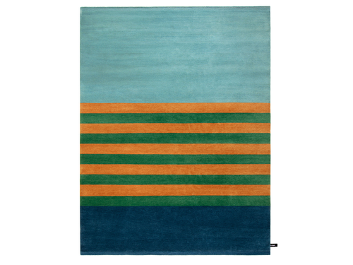 CC-TAPIS CHARLOTTE PERRIAND VERT APRICOT RUG 7'5" x 9'8"