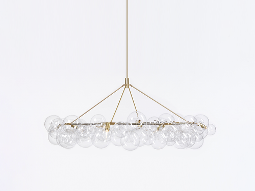 PELLE WREATH 76 BUBBLE CHANDELIER Ø76" x H34