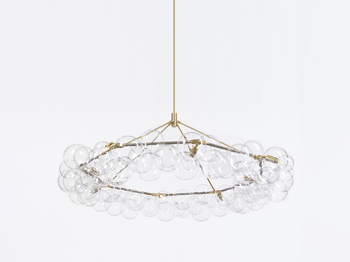 PELLE WREATH 76 BUBBLE CHANDELIER Ø76" x H34