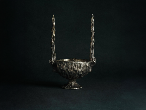 WILLIAM GUILLON VANITÉ n.10 BRONZE VESSEL H11" x Ø7"