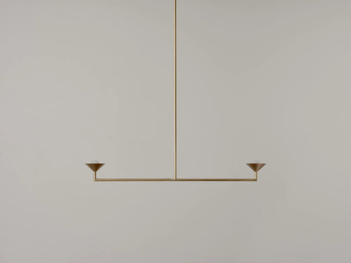 VOLKER HAUG STUDIO BABY DOUBLE DROP CHANDELIER W35.5" x D4.1" x H27.6"