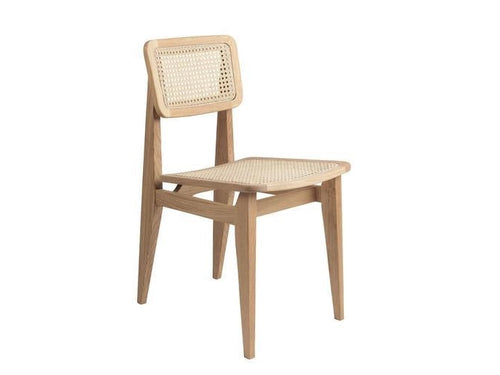 GUBI C-CHAIR DINING CHAIR / ALL FRENCH CANE W16" x D20.5" x H31" x SH18"