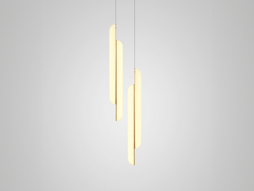 LEE BROOM GEMINI VERTICAL PENDANT H35" x W4" x D4"