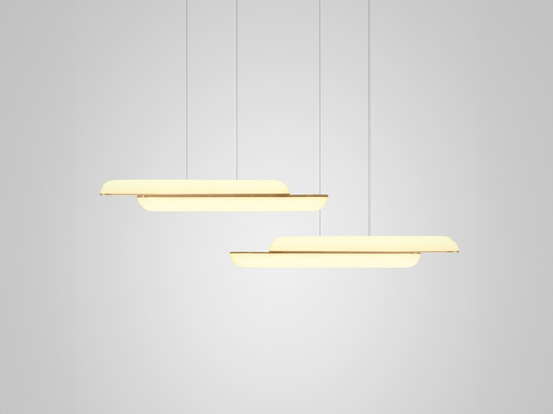 LEE BROOM GEMINI HORIZONTAL PENDANT H5" x W35" x D4"