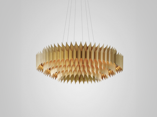 LEE BROOM KING CHANDELIER / LARGE Ø35" x H13.5"