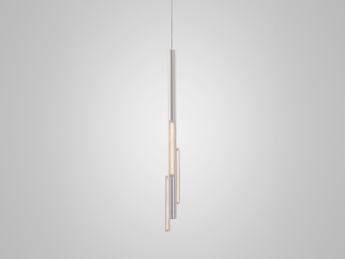 LEE BROOM HAIL 3 LIGHT PENDANT / TALL H39.75" x W3.5" x D3"