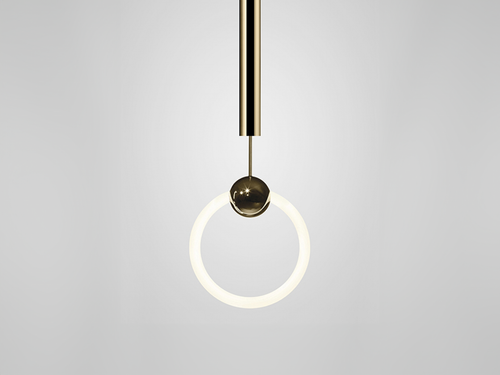 LEE BROOM RING LIGHT PENDANT H34" x W11.75" x D4"
