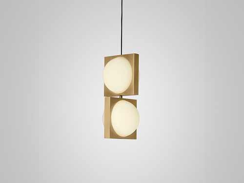 LEE BROOM SOLSTICE DUO PENDANT H18" x W8.5" x D8.5"