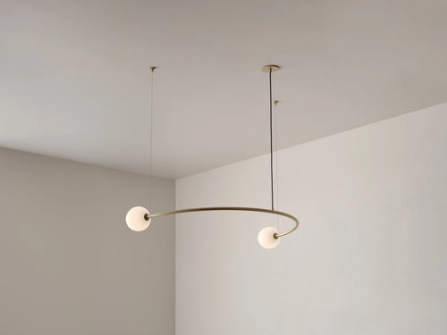 VOLKER HAUG STUDIO ODDMENTS SINGLE ARC CHANDELIER
