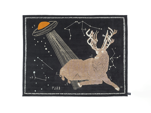 CC-TAPIS ROOMS STUDIO DEER AT NIGHT RUG 7'4" x 9'7"