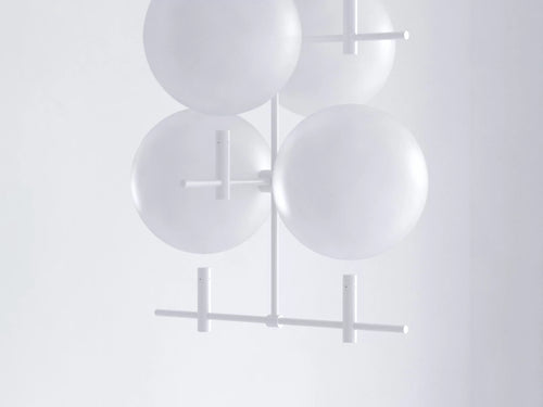 JIŘÍ KREJČIŘÍK LUNA II 08 VERTICAL CHANDELIER W28" x D28" x H63.5" **