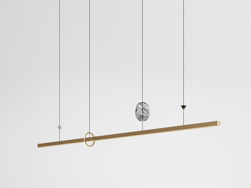 GIOPATO & COOMBES MILKY WAY PENDANT INFINITY ELEMENTS 360 W143" x H21.2" x D8.5"