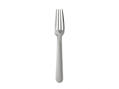 PUIFORCAT NORMANDIE SILVER PLATED DINNER FORK 8"