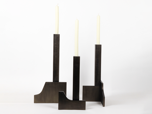 STUDIOKHACHATRYAN JAG CANDLE HOLDERS / BRONZE