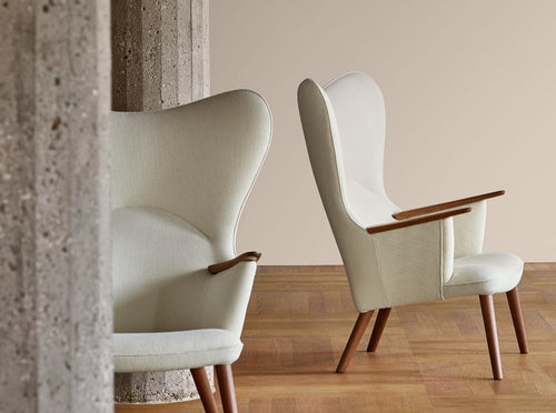 CARL HANSEN HANS WEGNER CH78 MAMA BEAR CHAIR H41.7" x W33.1" x D31.5" x SH15.7"