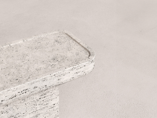 KERSTENS MONO CONSOLE STONE / STRATUM 1600 W62.9" x D16.5" x H31.4"