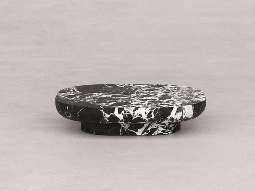 KERSTENS MONO COFFEE TABLE STONE / ELEMENTUM 1200 W47.2" x D39.3" x H10"