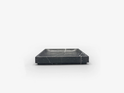 MICHAEL VERHEYDEN LARGE SQUARE TRAY LARGE / NERO MARQUINA L11" x W11" x H1.5"