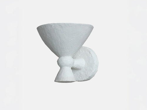 MARTIN HUXFORD LUCIE PLASTER SCONCE H8.5" x D11" x W8"