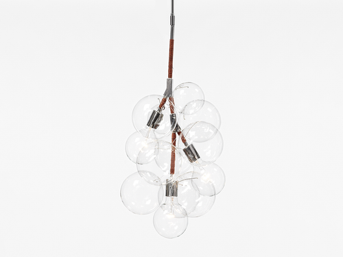 PELLE PENDANT BUBBLE CHANDELIER H29" x Ø14"