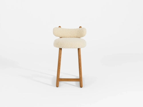 PIERRE AUGUSTIN ROSE POLUS 005 COUNTER STOOL H31.5" x D26.8" x W19.7" x SH23.6"