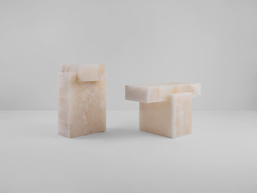 STUDIOKHACHATRYAN POST SIDE TABLE ONYX