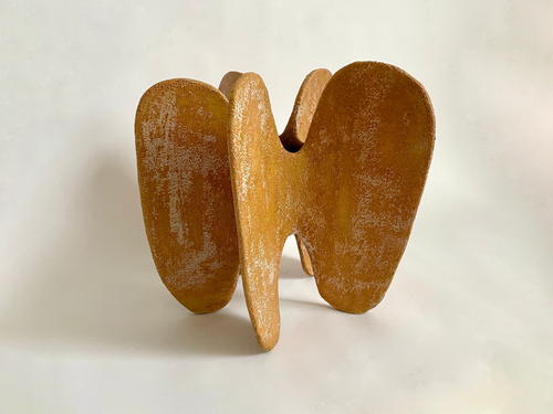 JULIE NELSON LARGE AMBER PENTACLE I H14" x Ø15"