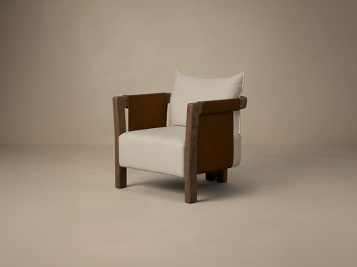 ARTICOLO SADDLE ARMCHAIR W29.9" x D32" x H27"