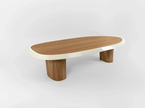 PIERRE AUGUSTIN ROSE SCALA 300 OAK DINING TABLE L118” x D63” x H30"