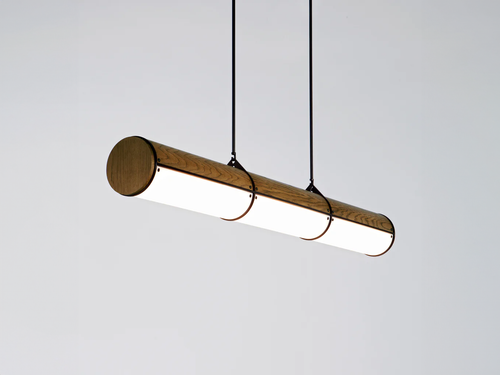 ROLL & HILL WOODY ENDLESS STRAIGHT PENDANT / 3 Ø6" x L55"