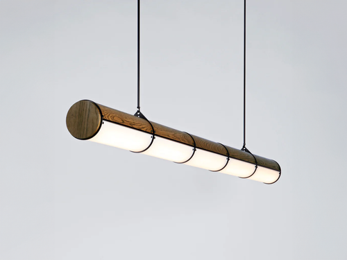 ROLL & HILL WOODY ENDLESS STRAIGHT PENDANT / 5 Ø6" x L91"