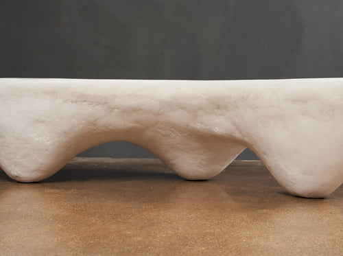 ROXANE LAHIDJI MARBLED SALTS NIMBUS COFFEE TABLE L47.2" x D23.6" x H11.7"