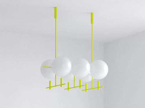 JIŘÍ KREJČIŘÍK LUNA II 06 HORIZONTAL CHANDELIER W47" x D28" x H27.5" **