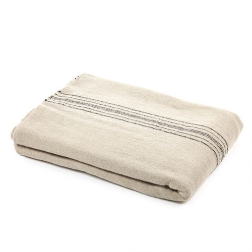 LIBECO MOROCCAN STRIPE COVERLET 102” x 94"