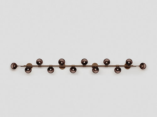 ARTICOLO TRILOGY HORIZONTAL 12 BALL WALL SCONCE W98.4" x H11"