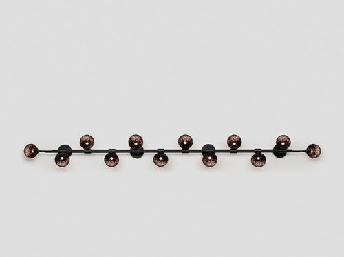 ARTICOLO TRILOGY HORIZONTAL 12 BALL WALL SCONCE W98.4" x H11"