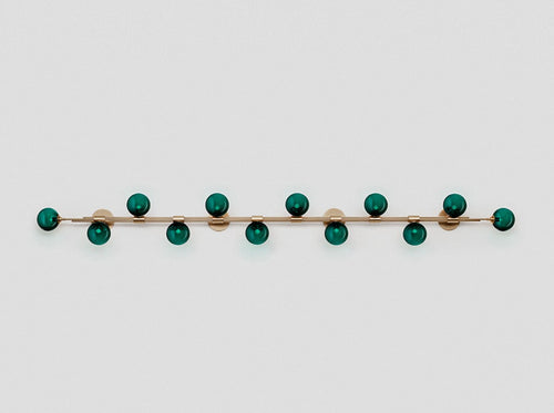 ARTICOLO TRILOGY HORIZONTAL 12 BALL WALL SCONCE W98.4" x H11"