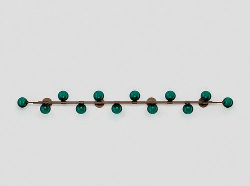 ARTICOLO TRILOGY HORIZONTAL 12 BALL WALL SCONCE W98.4" x H11"