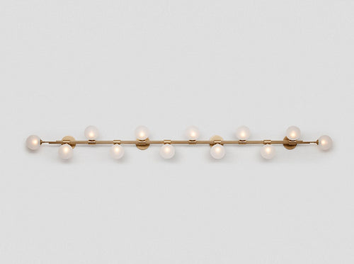 ARTICOLO TRILOGY HORIZONTAL 12 BALL WALL SCONCE W98.4" x H11"