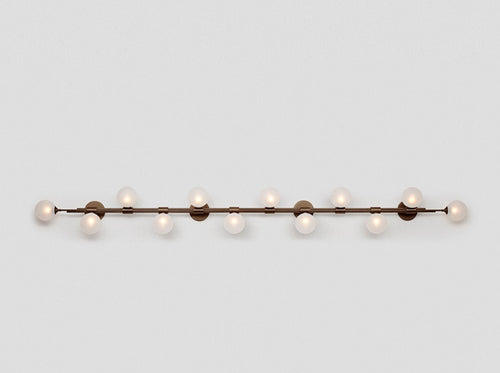 ARTICOLO TRILOGY HORIZONTAL 12 BALL WALL SCONCE W98.4" x H11"