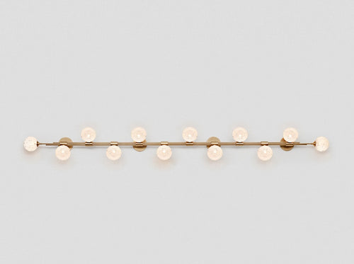 ARTICOLO TRILOGY HORIZONTAL 12 BALL WALL SCONCE W98.4" x H11"